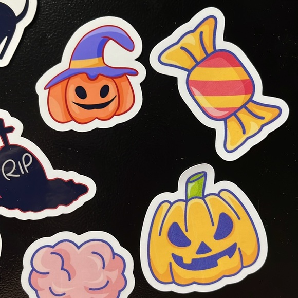 Lot of Halloween Stickers Premium Glossy Vinyl Decals Horror Sticker Pack 18pcs - Picture 3 of 4